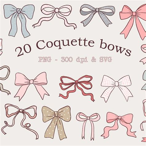 Coquette Bow Svg - Etsy