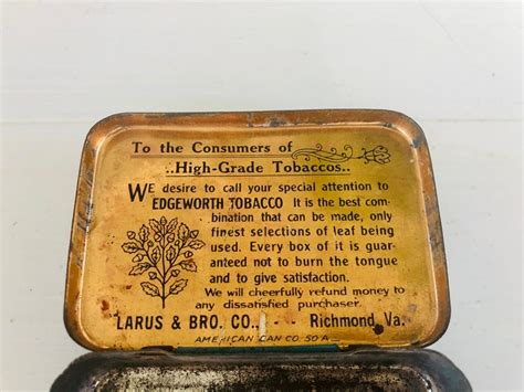 Vintage Tobacco Tin - Etsy