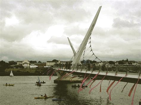 "Derry Peace Bridge - Derry Ireland" by mikequigley | Redbubble