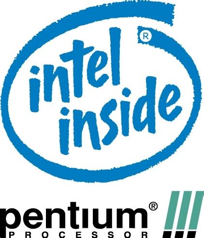 Intel Pentium 3 processor logo Free vector in Adobe Illustrator ai ( .ai ) vector illustration ...