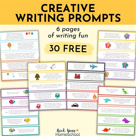 30 Creative Writing Prompts with Variety of Fun Themes - Rock Your ...