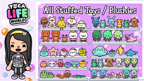 ALL PLUSHIES / STUFFED TOYS IN TOCA LIFE WORLD | Toca Boca | NecoLawPie - YouTube