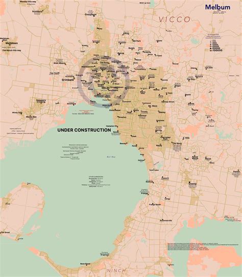 A colloquial map of Melbo, Straya's second largest city : r/MapPorn