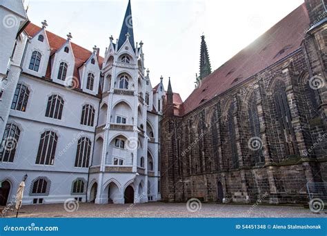 Meissen Castle Square and Cathedral View Stock Photo - Image of locations, church: 54451348