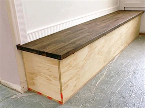 Built-In Bench With Butcher-Block Top | HGTV