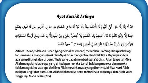 Rahasia Keutamaan Ayat Kursi, Amalkan Insya Allah Pahalanya Setara Mati Syahid - Halaman all ...