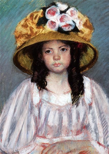 Girl In Large Hat, c.1908 - Mary Cassatt - WikiArt.org