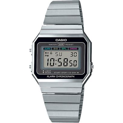 A700W-1A | Vintage Stainless Steel Silver Watch | CASIO