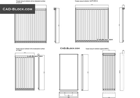 Solar Panel Cad Block