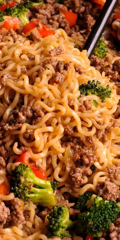 Beef Ramen Noodles Stir Fry Recipe - mamacoockies