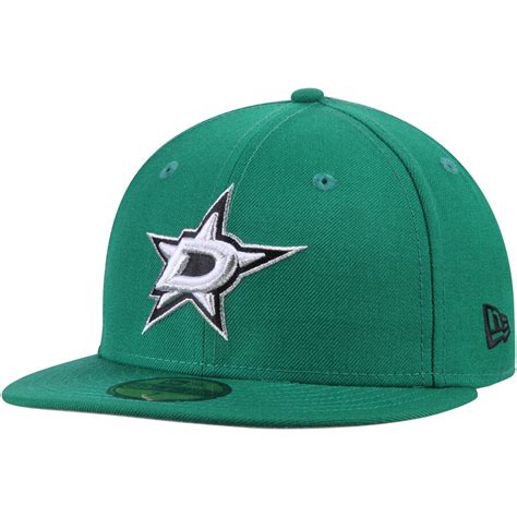 Men's Dallas Stars New Era Green Team Color 59FIFTY Fitted Hat