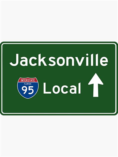 "Interstate 95 Highway Road Sign for Locals | Jacksonville Florida ...