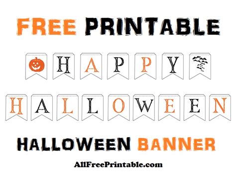 Happy Halloween Banner – Free Printable