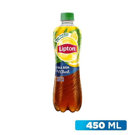 LIPTON TRÀ ĐEN VỊ CHANH 450ML – BON GROCER