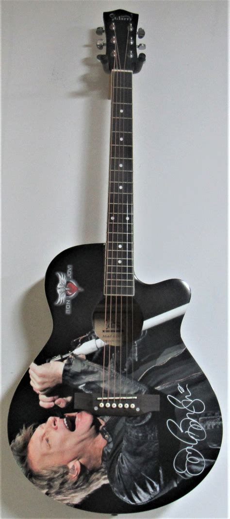 Jon Bon Jovi Autographed Guitar | Zion Graphic Collectibles