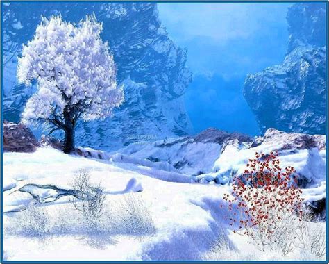 Animated winter screensaver - Download free