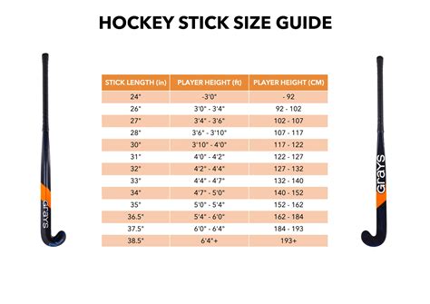 Hockey Sticks Size Chart – Grays Hockey