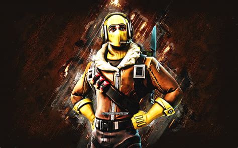 Fortnite Raptor Skin, Fortnite, main characters, yellow stone background, Raptor, HD wallpaper ...