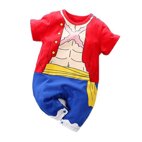 Bebé Mameluco Dragon Ball Naturo Manga Corta Mono Luffy Niño Niña Ropa | Shopee México