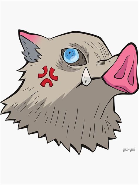 Angry Inosuke Sticker by yui-yui in 2022 | Anime tattoos, Anime ...