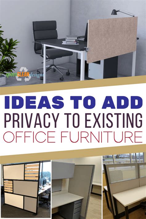 Ideas to add privacy to existing office furniture greencleandesigns.com