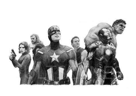 The Avengers Drawing