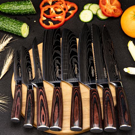 SEIDO™ Best Japanese Chef Knife Set | 8-Piece Culinary Kitchen Knives ...