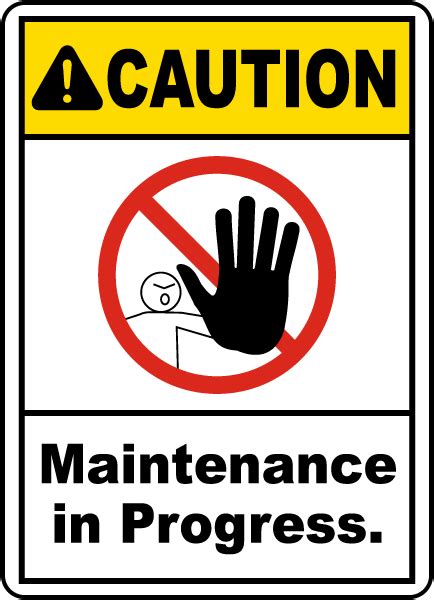 Maintenance In Progress Sign E2232 - by SafetySign.com