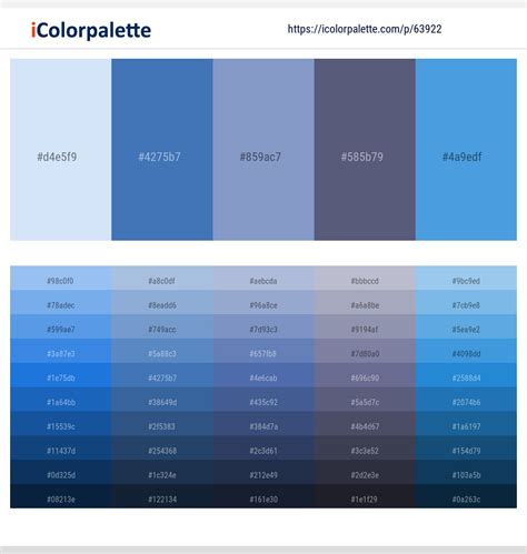 3 Latest Color Schemes with Tropical Blue And Comet Color tone ...