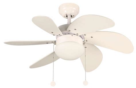 FAN CEILING 30'' 1LT 6 BLADES WHITE - Dunn's Electrical