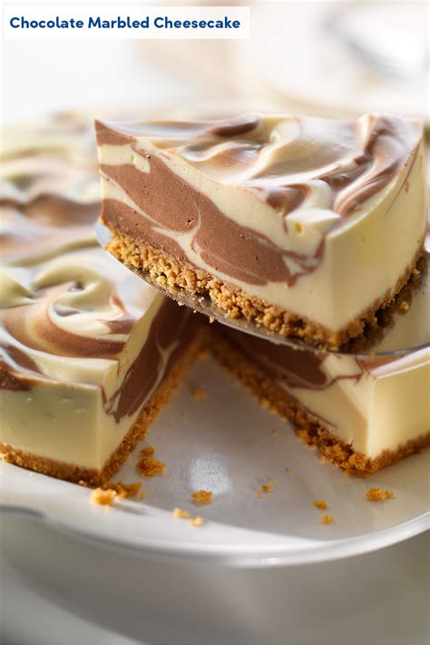 Chocolate Marbled Cheesecake | Ultimate cheesecake, Chocolate swirl ...