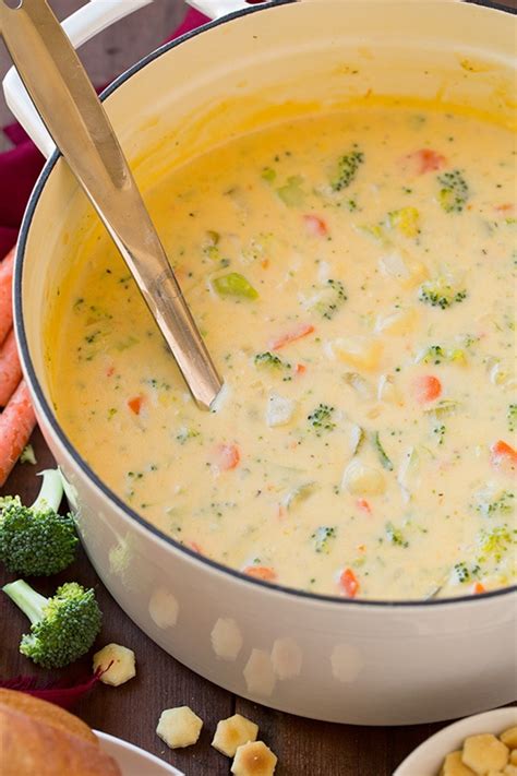 Cheddar Broccoli Potato Soup - Cooking Classy