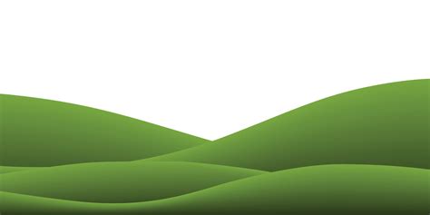 Green grass hill background isolated on white. Outdoor abstract ...