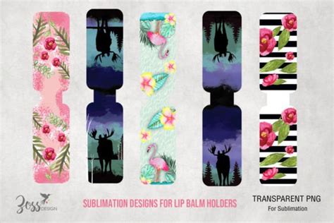 1 Lip Balm Holder Sublimation Designs Designs & Graphics