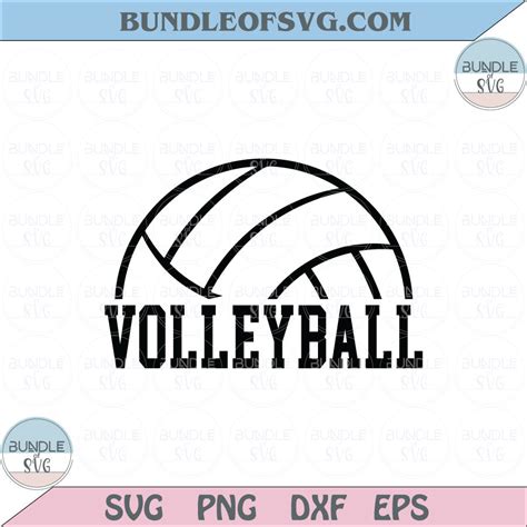 Bold Half Volleyball Svg Volleyball Silhouette Outline Svg Png Dxf