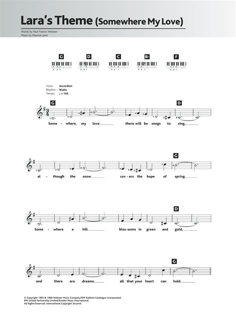 Somewhere My Love (Lara's Theme) | Sheet Music Direct