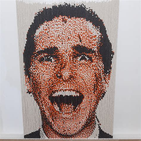 patrick bateman pixel portrait : ChristianBale