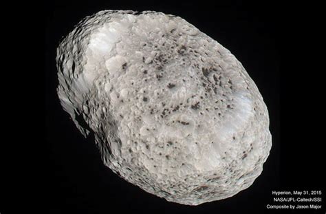 Cassini Spacecraft Sees Saturn's Moon Hyperion One Last Time ...