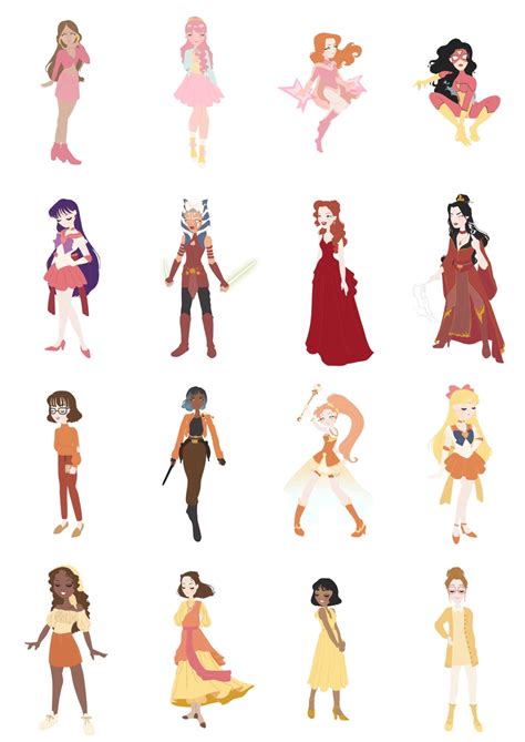 Little Moon Dance Blog (A rainbow of characters I’ve drawn 🌈)