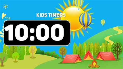 10 Minutes of Summer Sunshine! ☀️ Fun & Colorful Timer for Kids [Beach ...