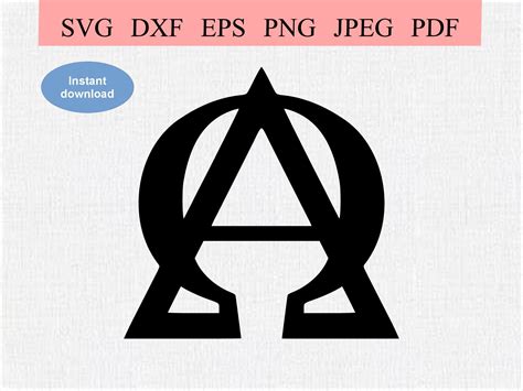 Alpha Omega Symbol / SVG DXF EPS / Christian Alpha and Omega Jesus Logo ...