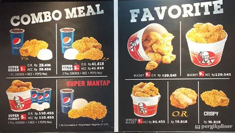 KFC Menu Dan Daftar Harga, Lengkap Dengan Foto! » MENGHADIRKAN