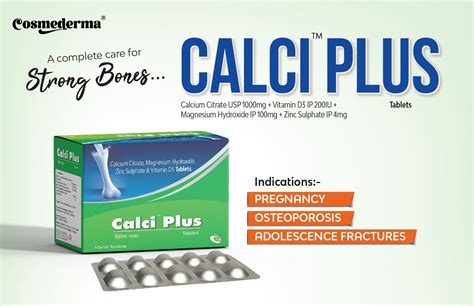 Calcitriol, Calcium carbonate, and Zinc Tablets |Manufacturer |Supplier