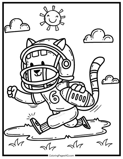 Fun Football Coloring Pages (Free PDF Printables) - Coloring Pages HQ