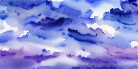 beautiful cloudy sky, watercolor painting, immersive, | Stable Diffusion