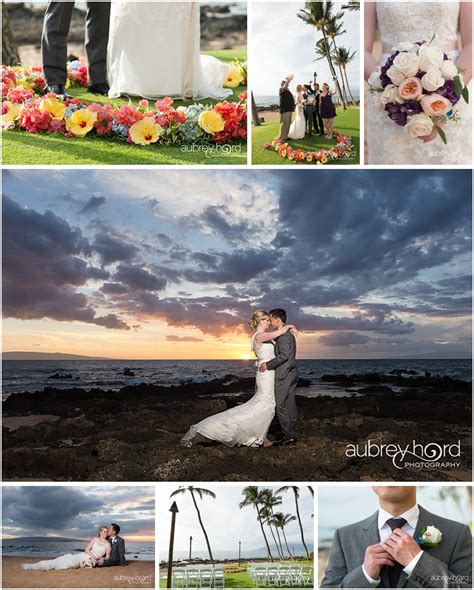 Stunning Maui Sunset Wedding in Wailea » Maui Photographer – Aubrey ...