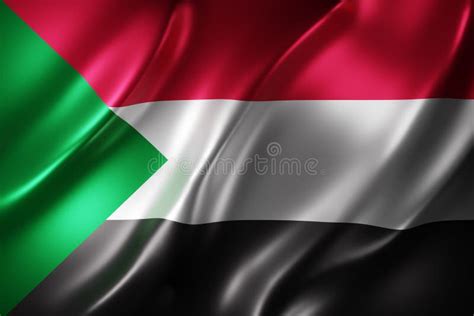 North Sudan 3d flag stock illustration. Illustration of concept - 259336206