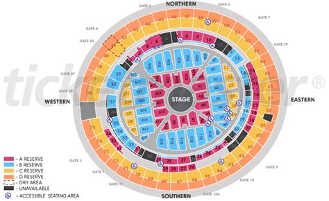 Venue Map | Concert venue, Adele live, Seating plan