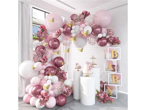 Baby Shower Decorations for Girl 140 Pcs Pink Balloon Garland - Etsy