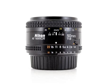 Nikon AF NIKKOR 50mm f/1.8 Black Lens - Lenses and Cameras